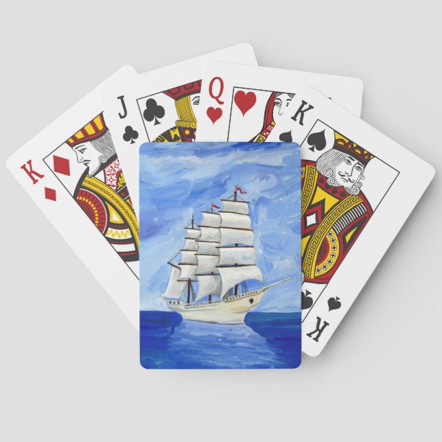 Jeu De Cartes Cartes de lecture des grands navires (dos)