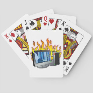 Jeu De Cartes Cartes de lecture d'incendie informatique