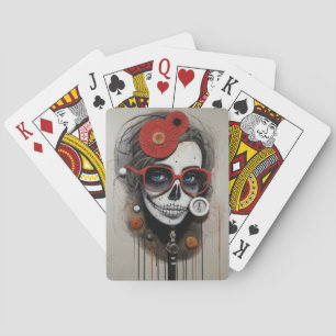 Jeu De Cartes Cartes de lecture du crâne de sucre