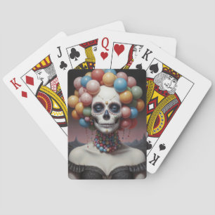 Jeu De Cartes Cartes de lecture du crâne de sucre