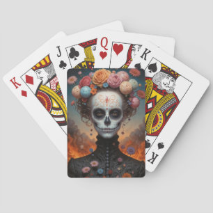 Jeu De Cartes Cartes de lecture du crâne de sucre