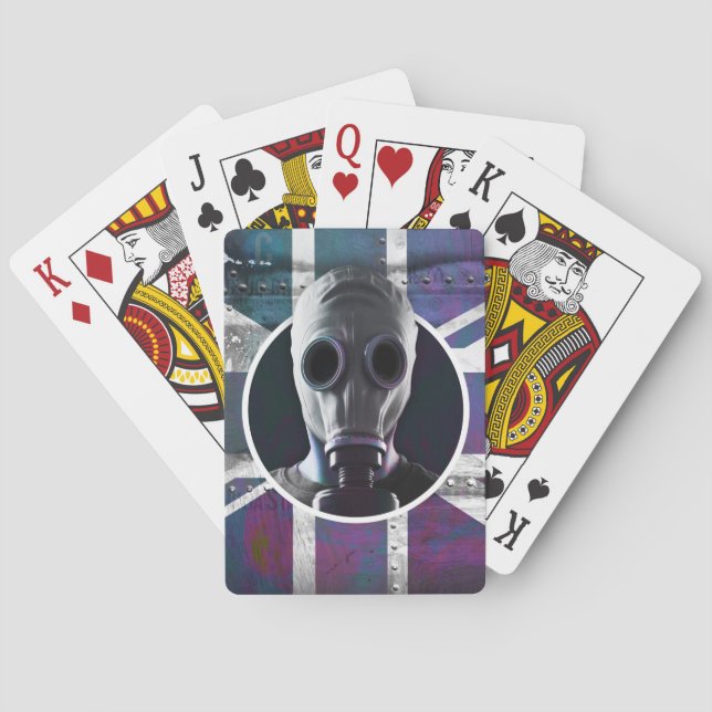 Jeu De Cartes Cartes de lecture du masque à gaz (dos)
