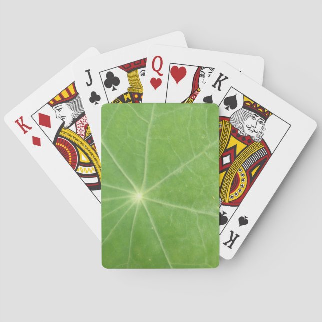 Jeu De Cartes Cartes de lecture feuille de Nasturtium (dos)