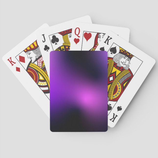 Jeu De Cartes Cartes de lecture modernes à dégradé violet (dos)