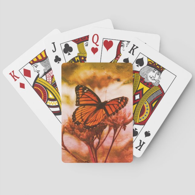 Jeu De Cartes Cartes de lecture papillon vintage (dos)