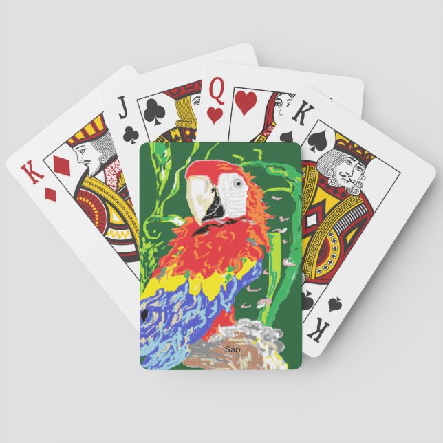 Jeu De Cartes Cartes de lecture : Perroquet (dos)