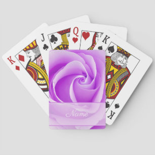 Jeu De Cartes Cartes de lecture personnalisées Rose violet perso