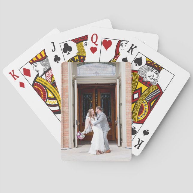 Jeu De Cartes Cartes de lecture photo personnalisées (dos)