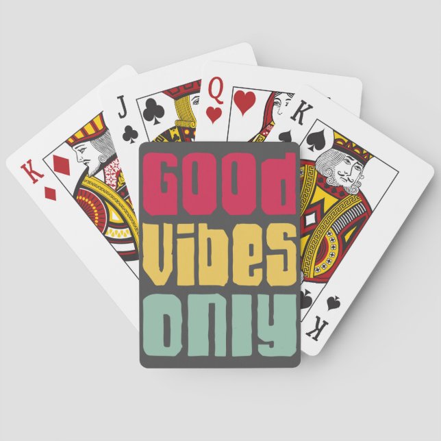 Jeu De Cartes Cartes de lecture Rainbow Good Vibes uniquement (dos)