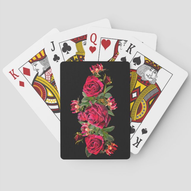 Jeu De Cartes Cartes de lecture Red Rose (dos)