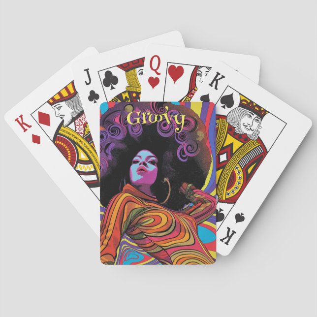 Jeu De Cartes Cartes de lecture rétro super (dos)