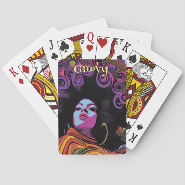 Jeu De Cartes Cartes de lecture rétro super (dos)