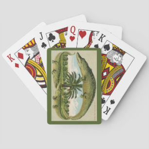 Jeu De Cartes Cartes de lecture vintage Alligator