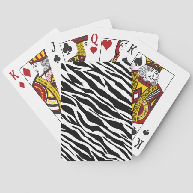 Jeu De Cartes Cartes de lecture Zebra Print (dos)