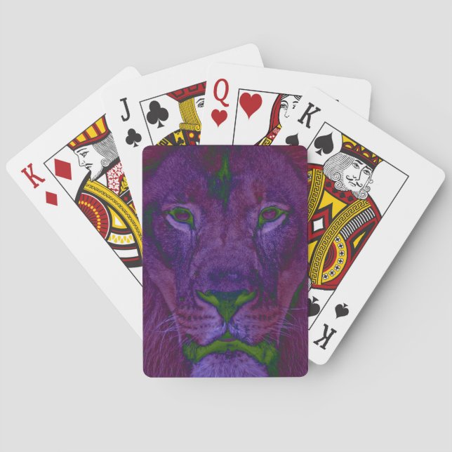 Jeu De Cartes Cartes de Lion Abstraites (dos)