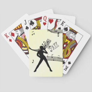 Jeu De Cartes Cartes de musique jaune de danse jazz