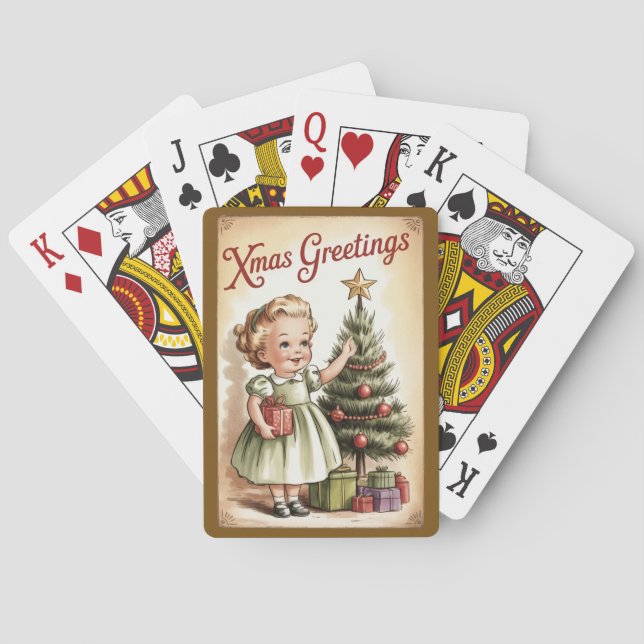 Jeu De Cartes Cartes de Noël Cadeau (dos)
