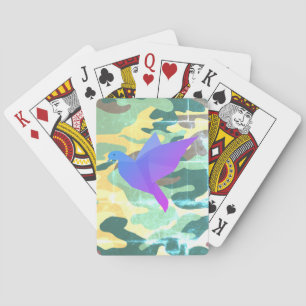 Jeu De Cartes Cartes de Paix Colombe Camouflage