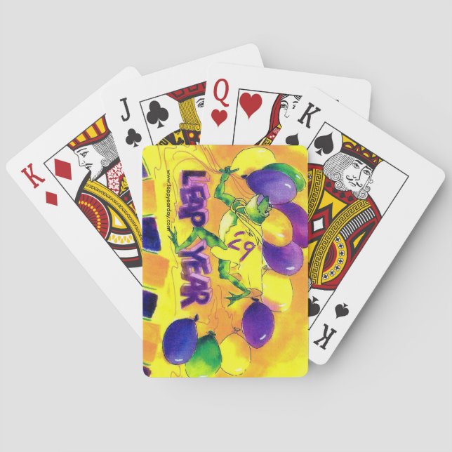 JEU DE CARTES CARTES DE PARTIE D'ANNÉE BISSEXTILE (dos)