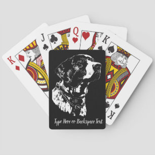 Jeu De Cartes Cartes de pointeur allemandes personnalisées Chien