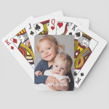 Cartes de poker à texte personnalisé avec script e