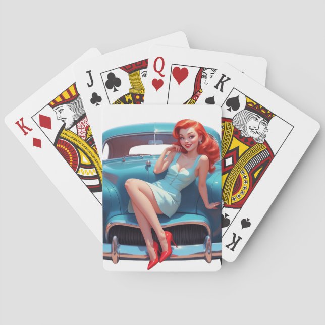 Jeu De Cartes Cartes de poker - Art in-up (dos)