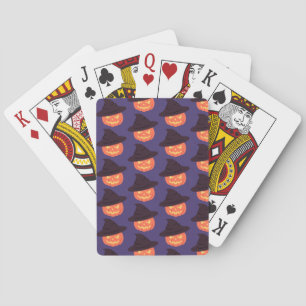 Jeu De Cartes Cartes de Poker Citrouille d'Halloween - Planche A