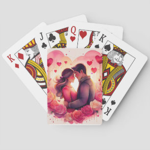 Jeu De Cartes Cartes de Poker Coeurs Romantiques
