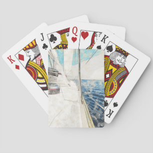Jeu De Cartes Cartes de Poker de bord de mer Dusky Sailboat - Ar