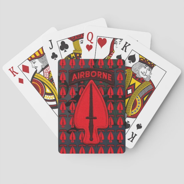 Jeu De Cartes Cartes de poker de patchs d'opérations spéciales U (dos)