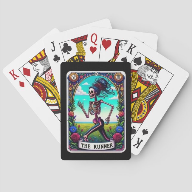 Jeu De Cartes Cartes de Poker de Tarot Skeleton Runner (dos)