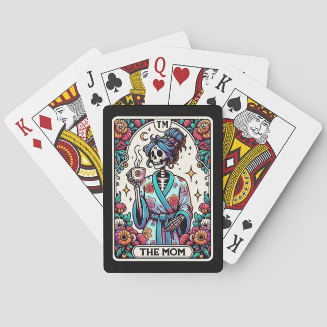 Jeu De Cartes Cartes de poker Maman Skeleton Tarot (dos)