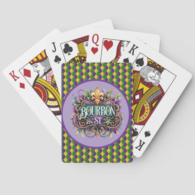 Jeu De Cartes Cartes de poker Mardi Gras (dos)