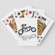 Cartes de poker motorcycliste