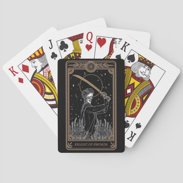 Jeu De Cartes Cartes de poker mystiques - Cavalier d'Épée du Tar (dos)