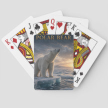 Cartes de poker Ours Polaire Glace de mer Arctique