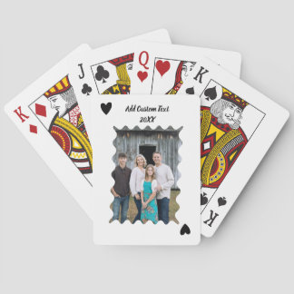Jeu De Cartes Cartes de poker personnalisées avec photo de famil