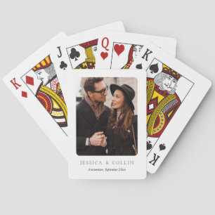 Jeu De Cartes Cartes de poker personnalisées avec photo et nom p