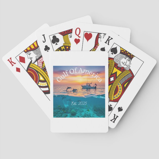 Jeu De Cartes Cartes de poker personnalisées - Cartes du golfe d (dos)