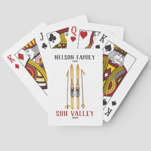 Jeu De Cartes Cartes de Poker Personnalisées pour Chalet de Ski