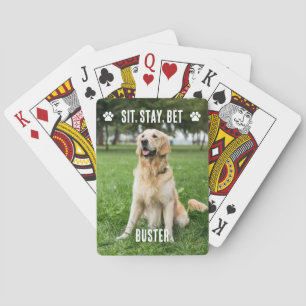 Jeu De Cartes Cartes de Poker Photo Chien Personnalisées