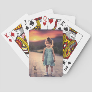 Jeu De Cartes Cartes de poker photo personnalisées - Carte perso