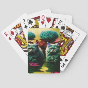 Jeu De Cartes Cartes de poker pour chats mignons et artistiques