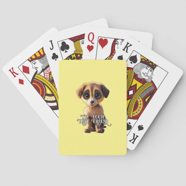 Jeu De Cartes Cartes de Poker pour chiot mignonnes (dos)