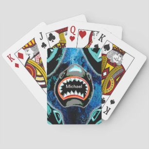 Jeu De Cartes Cartes de Poker pour requin amusant - Deck de Nom 