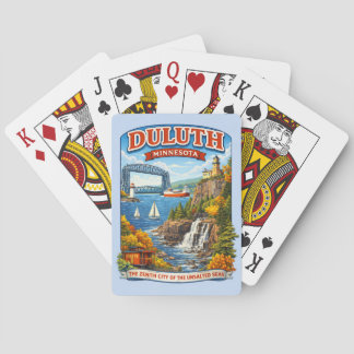 Jeu De Cartes Cartes de poker souvenir de Duluth, Minnesota