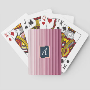 Jeu De Cartes Cartes de poker verticales à monogramme personnali