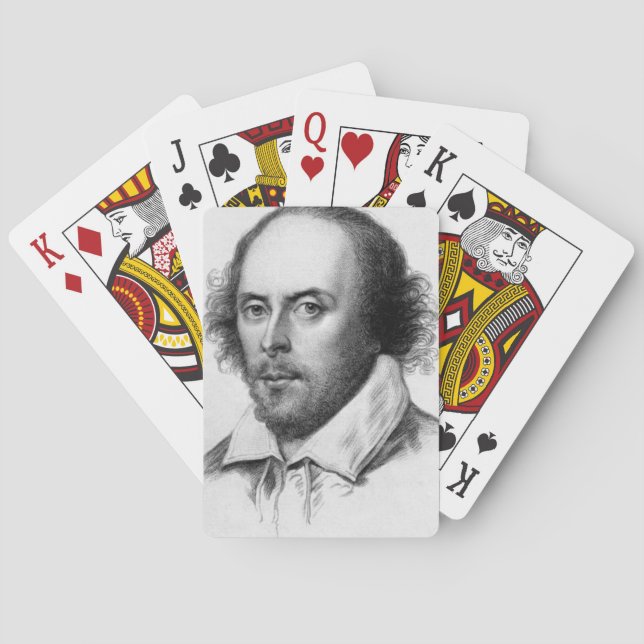 Jeu De Cartes Cartes de portrait de William Shakespeare (dos)