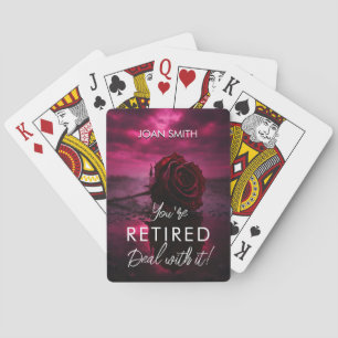 Jeu De Cartes Cartes de retraite amusantes Personnalisation su