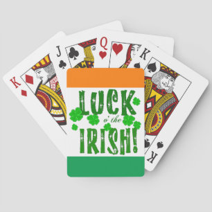 Jeu De Cartes Cartes de sept trèfles chanceux Luck o the Irish